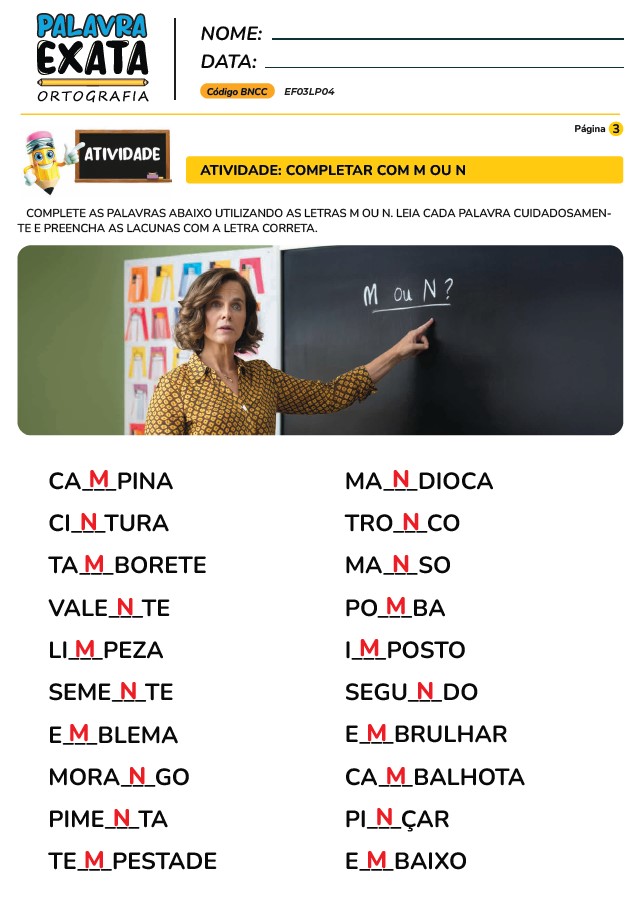 Ortografia Atividades